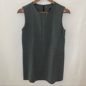Theory Sleeveless Sheath Dress Gray Size Large
